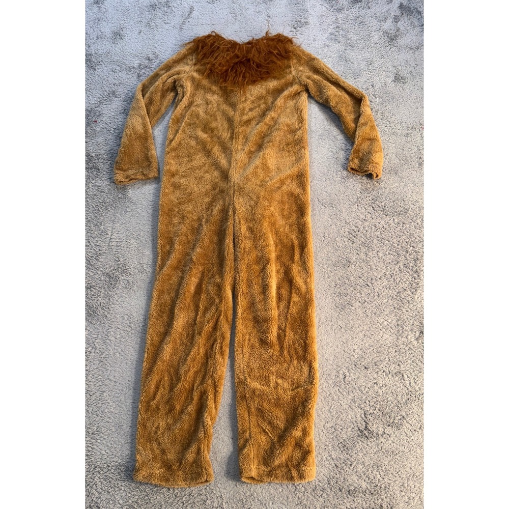 HalloweenCostumes.com Unisex Lion Costume Jumpsuit Large Brown Faux Fur Mane